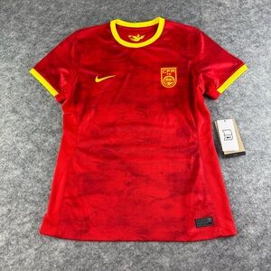 NIKE CHINA CFA NATIONAL SOCCER JERSEY WOMENS SIZE LARGE RED/YELLOW DR4002-687